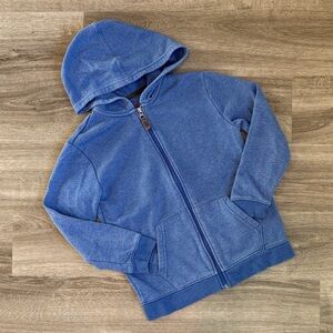 Cat & Jack little boys blue zip up jacket with hood
